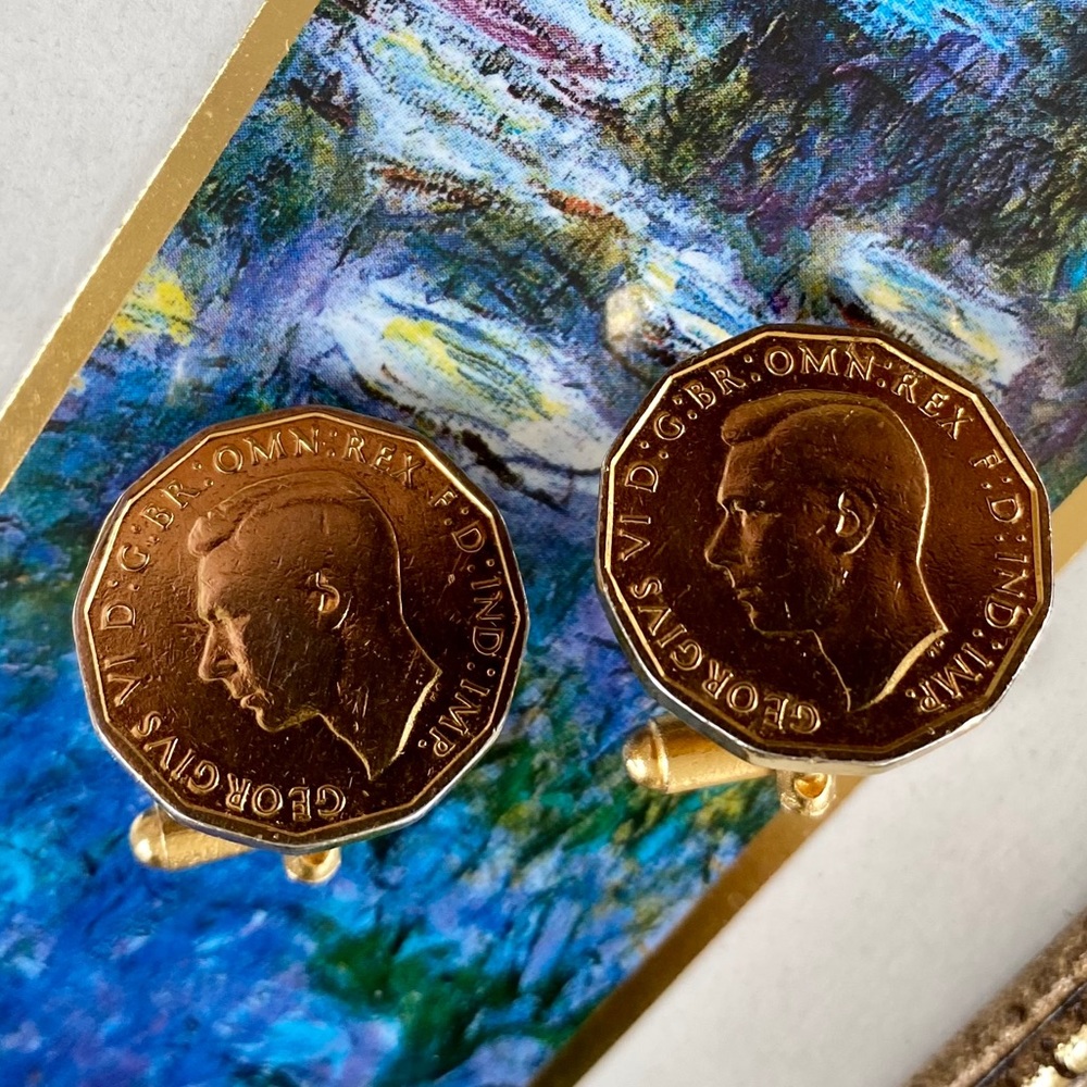 Vintage Coin 1941 1943 cufflinks